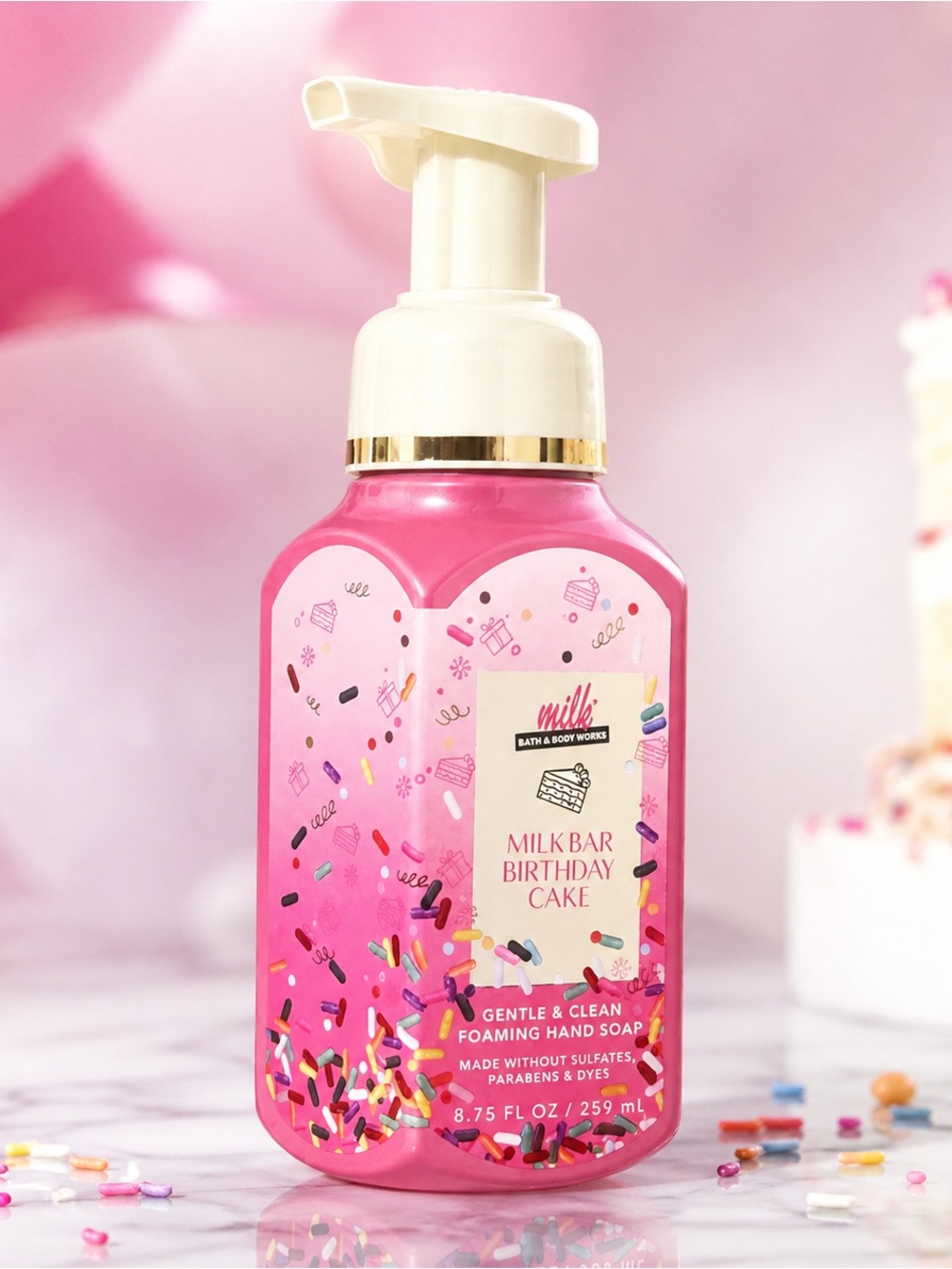 Bath & Body Works Pink Milk Bar Birthday Cake Foaming Hand Soap